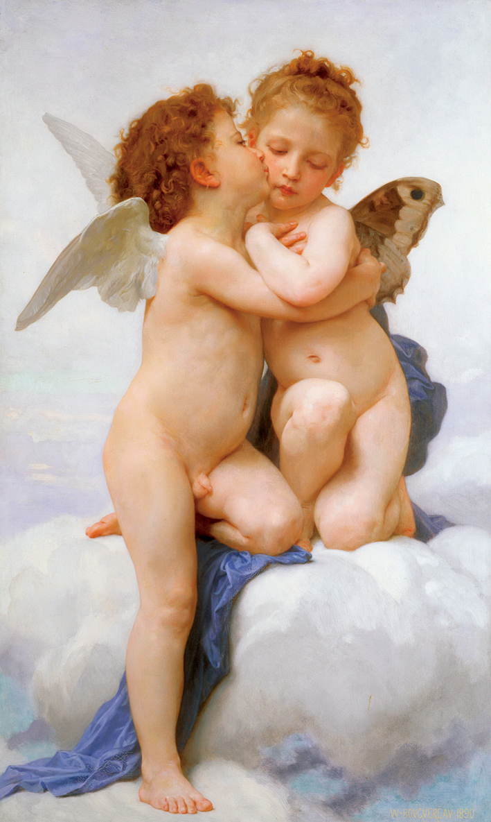 阿道夫·布格罗 Adolphe Bouguereau —— 幼年爱神与塞姬